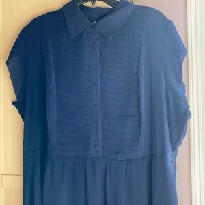 Navy Nautical Dress-L
